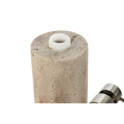 Dispensador de Jabón Home ESPRIT Crema Plateado Resina Polietileno M