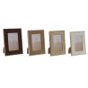 Marco de Fotos Home ESPRIT Marrón Beige Terciopelo Cristal Moderno 26