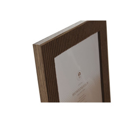 Marco de Fotos Home ESPRIT Marrón Beige Terciopelo Cristal Moderno 26