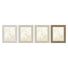 Marco de Fotos Home ESPRIT Blanco Beige Cristal Poliestireno Mármol E