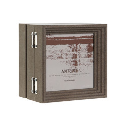 Marco de Fotos Home ESPRIT Marrón Beige Cristal Poliestireno 38 X 3 X