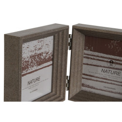 Marco de Fotos Home ESPRIT Marrón Beige Cristal Poliestireno 38 X 3 X