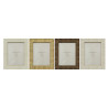 Marco de Fotos Home ESPRIT Beige Natural Cristal Poliestireno Escandin