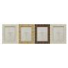Marco de Fotos Home ESPRIT Beige Natural Cristal Poliestireno Escandin
