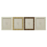 Marco de Fotos Home ESPRIT Beige Natural Cristal Poliestireno Escandin