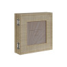 Marco de Fotos Home ESPRIT Marrón Beige Natural Marfil Cristal Polies