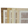 Marco de Fotos Home ESPRIT Blanco Marrón Beige Natural Cristal Polies