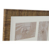 Marco de Fotos Home ESPRIT Marrón Beige Natural Marfil Cristal Polies