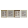 Marco de Fotos Home ESPRIT Marrón Beige Natural Marfil Cristal Polies