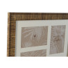 Marco de Fotos Home ESPRIT Marrón Beige Natural Marfil Cristal Polies