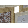 Marco de Fotos Home ESPRIT Beige Natural Cristal Poliestireno Escandin