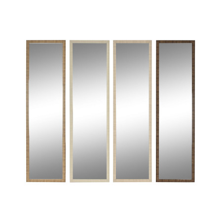 Espejo de pie Home ESPRIT Marrón Beige Gris Natural Cristal Poliestir