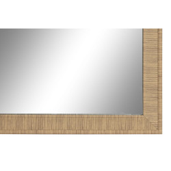 Espejo de pared Home ESPRIT Marrón Natural Scandi 93,5 X 2,5 X 134 cm