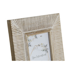 Marco de Fotos Home ESPRIT Blanco Madera de mango Moderno 19 x 1 x 24