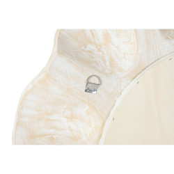 Espejo de pared Home ESPRIT Blanco Decapé Tallado 76 x 7 x 76 cm