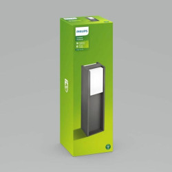 Lámpara de LED Philips Sobremuro/pie E27 230 V 14 W Antracita Acero I