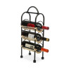 Botellero Redondo Versa Metal Ratán Madera MDF (18 x 12 x 43,5 cm) (1