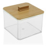 Caja con Tapa Versa Bambú Poliestireno (9 x 8,5 x 9 cm)