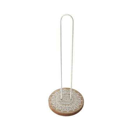 Portarrollo de Papel de Cocina Versa Mandala Metal Acero Madera MDF 13