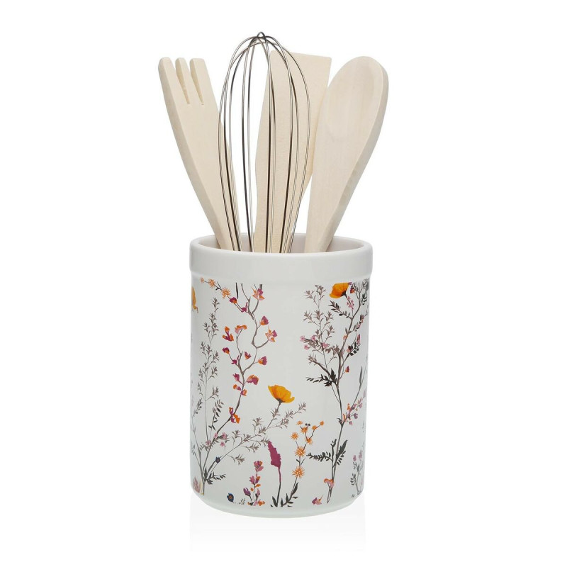 Bote para Utensilios de Cocina Versa Balbec Cerámica 10 x 15 x 10 cm Bote para Utensilios de Cocina Versa Balbec Cerámica 10 x 15 x 10 cm