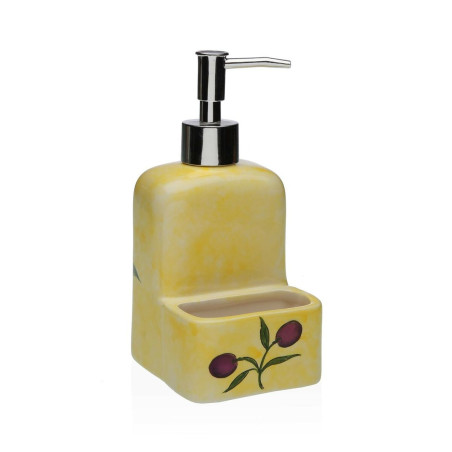 Dispensador de Jabón Versa Cerámica ABS Dolomita Oliva 9 x 18,5 x 8