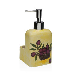 Dispensador de Jabón Versa Cerámica ABS Dolomita Oliva 9 x 18,5 x 8