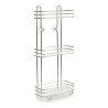 Estantería de Baño Plateado Metal Transparente Plástico (14 x 60 x
