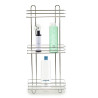 Estantería de Baño Plateado Metal Transparente Plástico (14 x 60 x
