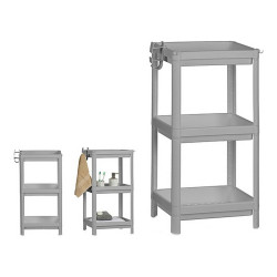 Estantería de Baño Gris Polipropileno (35,5 x 23 x 70,5 cm)