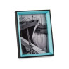 Marco de Fotos Cristal Negro Azul Madera MDF (3 x 22 x 17 cm) (6 Unida