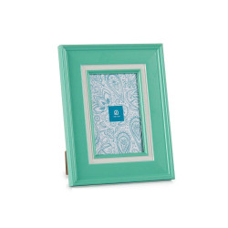 Marco de Fotos Cristal Verde Plástico (6 Unidades) (2 x 23 x 18 cm)