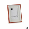 Marco de Fotos Cristal Rojo Blanco Plástico (2,5 x 21 x 16 cm) (6 Uni