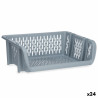 Cesta para verduras Gris Polipropileno (30 x 13,5 x 38,7 cm) (24 Unida