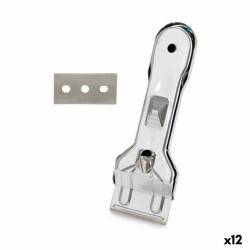 Rasqueta para Vitrocerámica Plateado Metal 13,5 x 4,5 x 1 cm (12 Unid