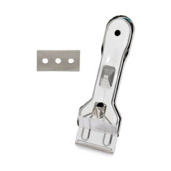 Rasqueta para Vitrocerámica Plateado Metal 13,5 x 4,5 x 1 cm (12 Unid