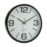 Reloj de Pared Blanco Negro Cristal Plástico 40 x 5 x 40 cm (6 Unidad