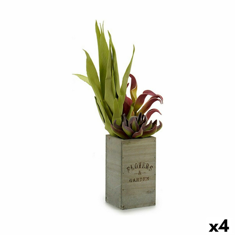 Planta Decorativa Flowers Garden Marrón Verde 10 x 50 x 10 cm (4 Unid