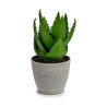 Planta Decorativa Aloe Vera 15 x 23,5 x 15 cm Gris Verde Plástico (6