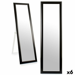 Espejo de pie Negro Madera Cristal 38 x 134 x 2,5 cm (6 Unidades)