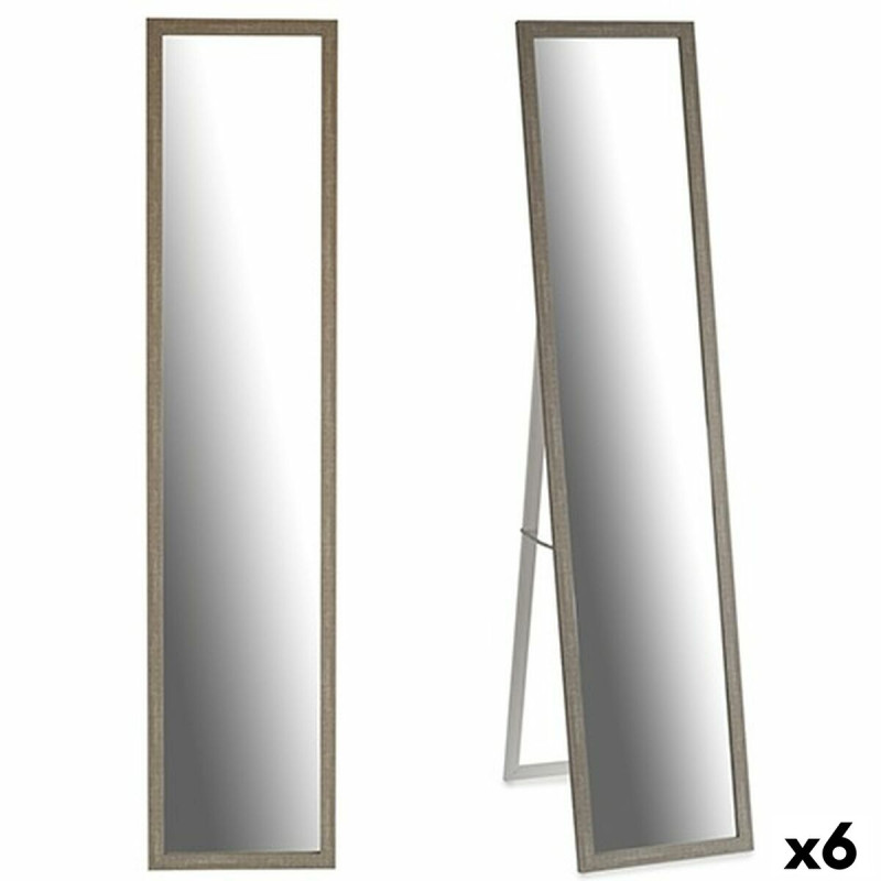 Espejo de pie Gris Madera Cristal 44 x 32,5 x 120 cm (6 Unidades) Espejo de pie Gris Madera Cristal 44 x 32,5 x 120 cm (6 Unidades)
