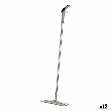 Mopa Triple con Pulverizador Acero Inoxidable Plástico 14 x 40 x 128