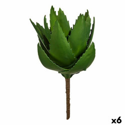 Planta Decorativa Aloe Vera 13 x 24,5 x 14 cm Verde Plástico (6 Unida