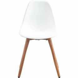 Silla de Jardín Blanco 50 x 55 x 85,5 cm (4 Piezas)