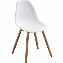 Silla de Jardín Blanco 50 x 55 x 85,5 cm (4 Piezas)