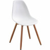 Silla de Jardín Blanco 50 x 55 x 85,5 cm (4 Piezas)