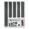 Organizador para Cubiertos Plástico reciclado Gris 32,3 x 4,5 x 40 cm