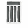 Organizador para Cubiertos Plástico reciclado Gris 23,3 x 4,5 x 32,7