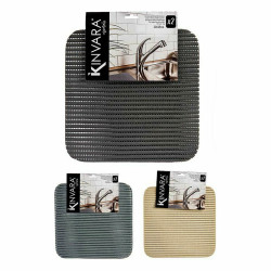 Alfombrilla Antideslizante 32 x 32 cm Set 2 Piezas Plástico (24 Unida