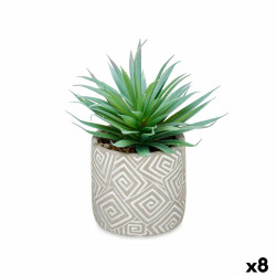 Planta Decorativa Suculenta Madera Plástico 17 x 21 x 17 cm (8 Unidad