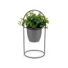 Planta Decorativa Hojas Redonda Metal Plástico 21 x 30 x 21 cm (8 Uni